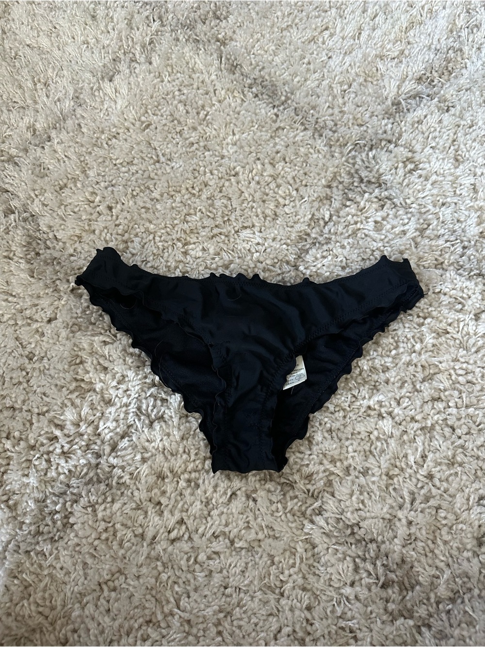 Hollister Black Ruffled Bikini Bottom
